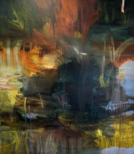 The remains of the day II van Bjørnar Aaslund, Schilderij te koop op Singulart