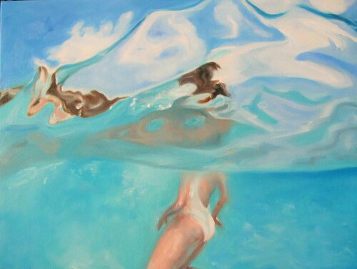 Breaking the Waves de Katerina Hatzi, Pintura a la venta en Singulart