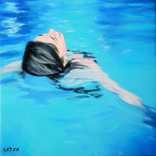 La vie doit flotter comme un  rêve de Katerina Hatzi, Pintura a la venta en Singulart