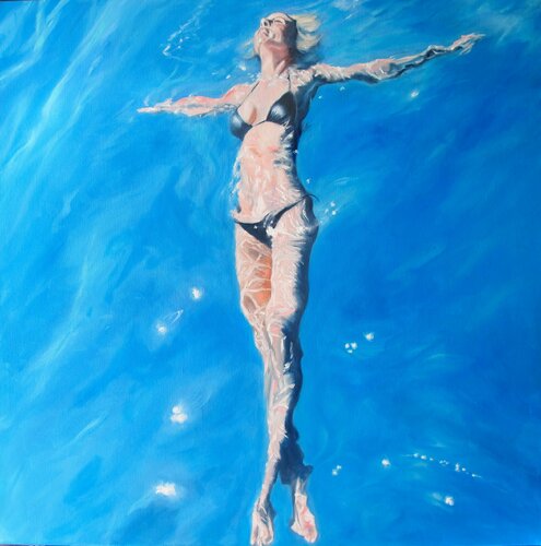 Crucifixion de Katerina Hatzi, Pintura a la venta en Singulart