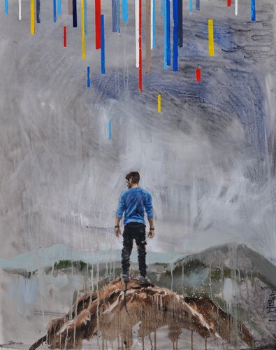 Stimulation van Janna Prinsloo, Schilderij te koop op Singulart