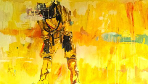 Exploration of the Yellow Realm von Janna Prinsloo, Malerei kaufen auf Singulart