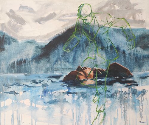 Lady In The Water 2 di Janna Prinsloo, Pittura in vendita su Singulart