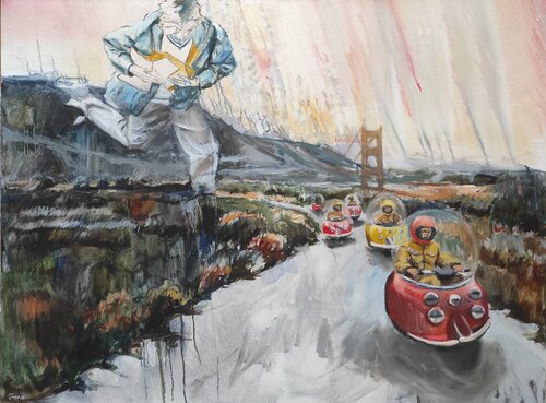 Architect of the Unknown de Janna Prinsloo, Pintura a la venta en Singulart