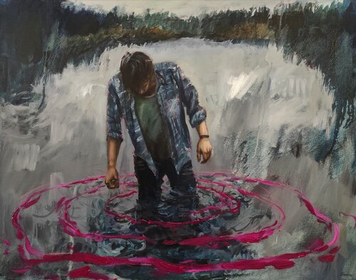 The Echo of Actions di Janna Prinsloo, Pittura in vendita su Singulart