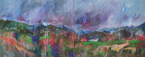 Hawequas Mountains di Janna Prinsloo, Pittura in vendita su Singulart