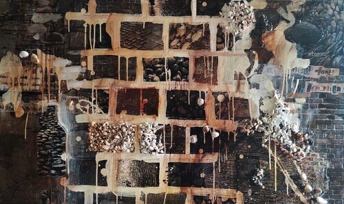 A Time To Gather Stones di Janna Prinsloo, Altri media in vendita su Singulart