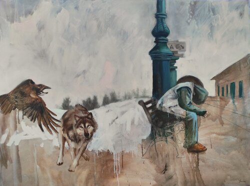 Towards  Yourself by Janna Prinsloo, Painting for Sale on Singulart