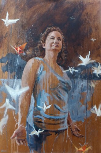 Reframing Dreams of Birds von Janna Prinsloo, Malerei kaufen auf Singulart