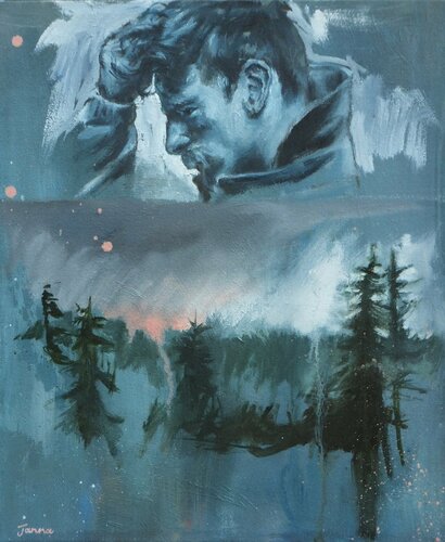 Pine Trees di Janna Prinsloo, Pittura in vendita su Singulart