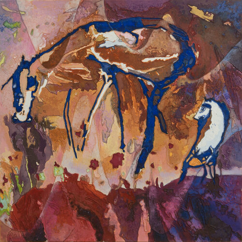 Aus der Reihe: Glücksorte van Erika Seywald, Schilderij te koop op Singulart
