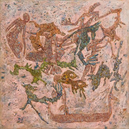 Aus der Reihe  Magische Zeichen van Erika Seywald, Schilderij te koop op Singulart