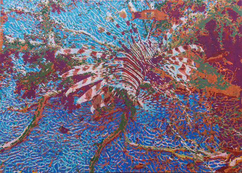 Seltene Erscheinung im Vorfeld der wirklichen Imaginationen di Erika Seywald, Pittura in vendita su Singulart