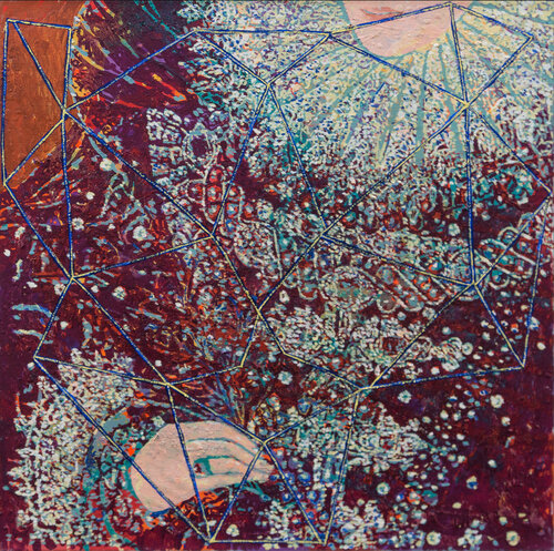 Aus der Reihe: unsichtbare Netzwerke 1 von Erika Seywald, Malerei kaufen auf Singulart