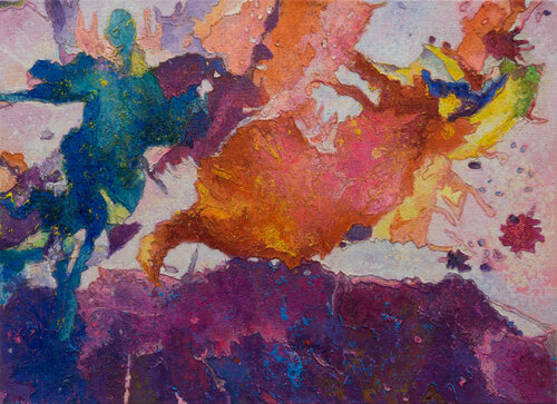 aus der Reihe: lebhafte Visionen 1 di Erika Seywald, Pittura in vendita su Singulart