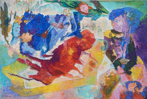Aufbruch van Erika Seywald, Schilderij te koop op Singulart