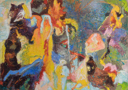 Aus der Reihe: lebhafte Visionen  · Erscheinungen aus einem anderweitigen Firmament von Erika Seywald, Malerei kaufen auf Singulart