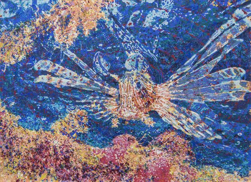 Gefächertes Strahlentier de Erika Seywald, Pintura a la venta en Singulart