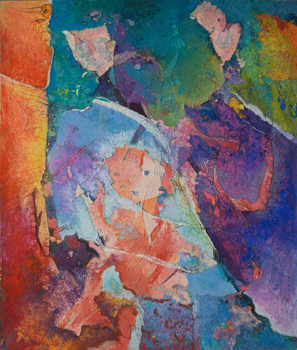 Sein und Werden |  Wiedergeburt aus dem Meer 1990_Öl auf Leinwand_130x110cmpng Kopie.jpg by Erika Seywald, 회화 for Sale on Singulart