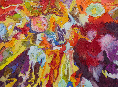 Begegnungen und Ereignisse im Tal der sphärischen Phänomene 9 di Erika Seywald, Pittura in vendita su Singulart