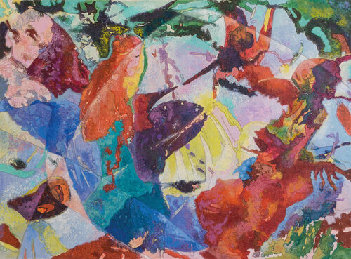 Krise und Konfrontation van Erika Seywald, Schilderij te koop op Singulart