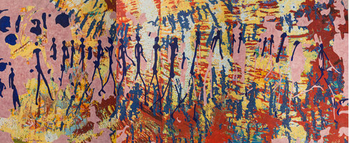 aus der Reihe: Idole/3teilig by Erika Seywald, Painting for Sale on Singulart