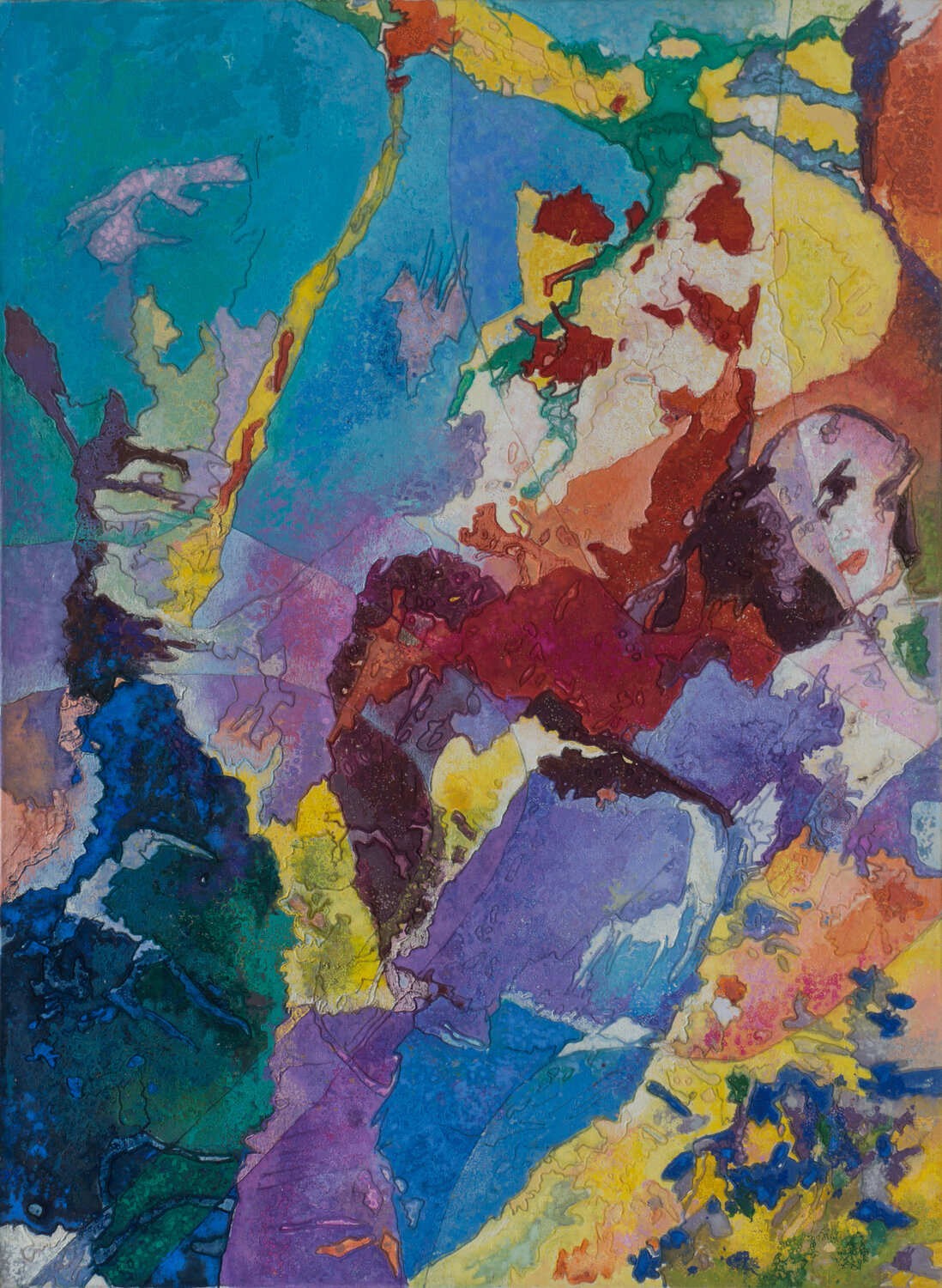 Die Mondfrau by Erika Seywald (2015) Painting Oil on Canvas Singulart