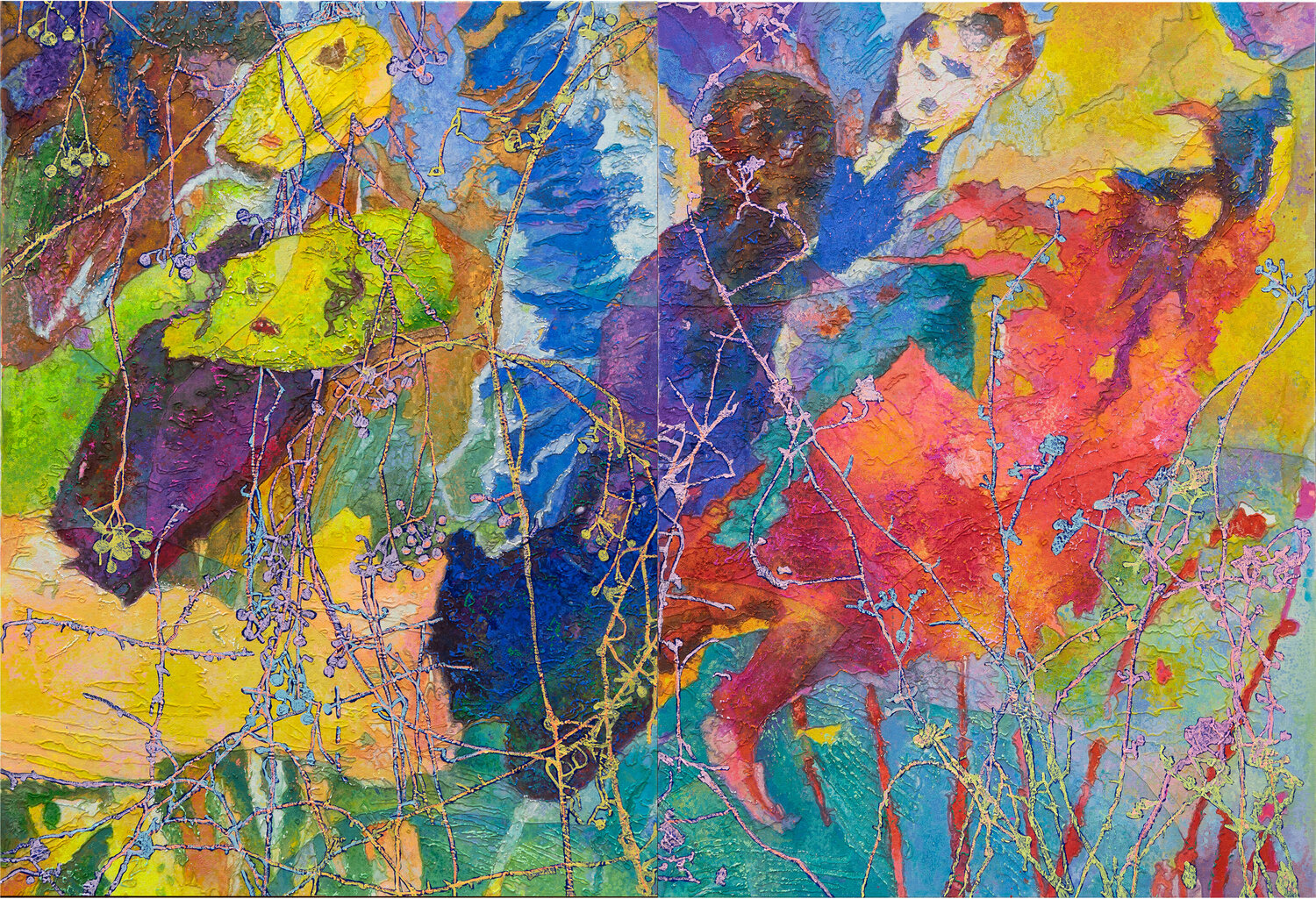 Garten der Erinnerung Erika Seywald Original painting for sale