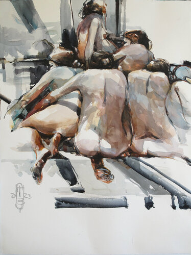 Family Portrait 1 by Tony Belobrajdic, Work on Paper for Sale on Singulart