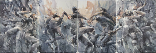 Poliptych 1- from the "Pandora's Box" series by Tony Belobrajdic, Work on Paper for Sale on Singulart