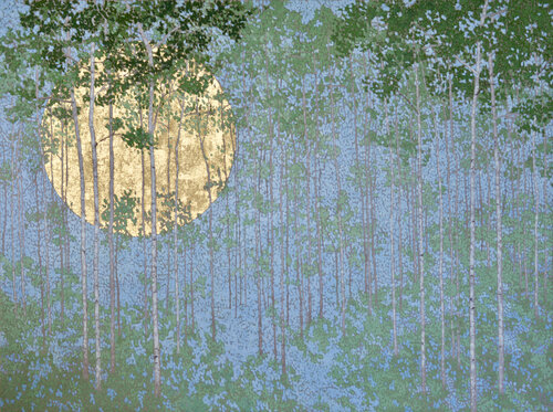 Murmuring leaves de Angus Hampel, Pintura a la venta en Singulart