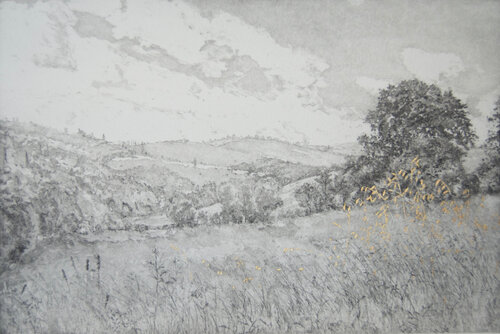 Golden Day de Angus Hampel, Impresión a la venta en Singulart