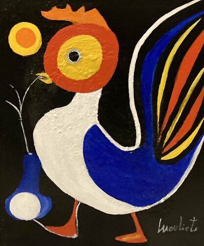 Le coq di Mariam Mouliets, Pittura in vendita su Singulart