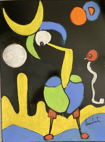 Personage lunaire di Mariam Mouliets, Pittura in vendita su Singulart