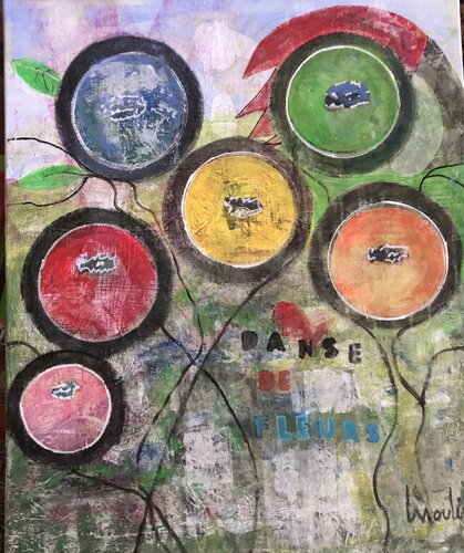 Danse de fleurs by Mariam Mouliets, 회화 for Sale on Singulart