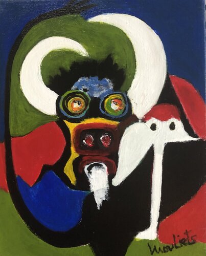 Le brave toro van Mariam Mouliets, Schilderij te koop op Singulart