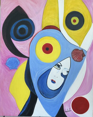Femme voile by Mariam Mouliets, 회화 for Sale on Singulart