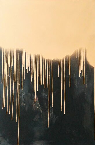 Melting Gold (no.1) by Jelena Antic, Painting for Sale on Singulart