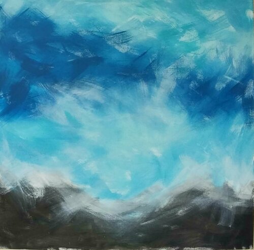 Montenegro Cold Sea van Jelena Antic, Schilderij te koop op Singulart