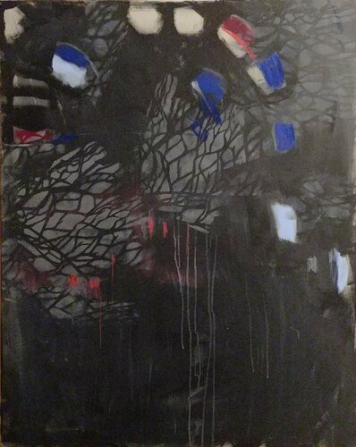 Blind Crossing (Night) by Jelena Antic, Painting for Sale on Singulart