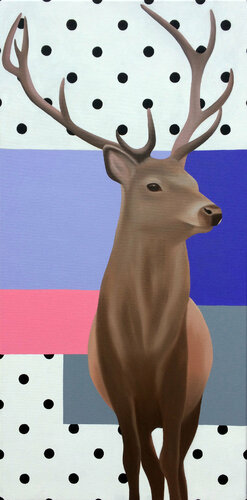 Mr. Deer by Ildze Ose, Painting for Sale on Singulart