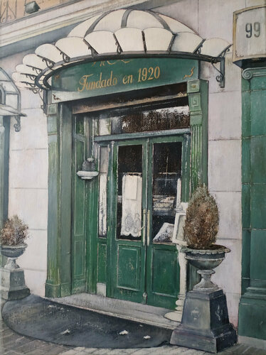 Casa Domingo-Madrid par Tomás Castaño, Peinture en vente sur Singulart