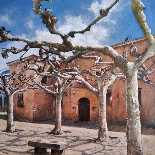 Plaza de Viriato-Zamora de Tomás Castaño, Pintura a la venta en Singulart