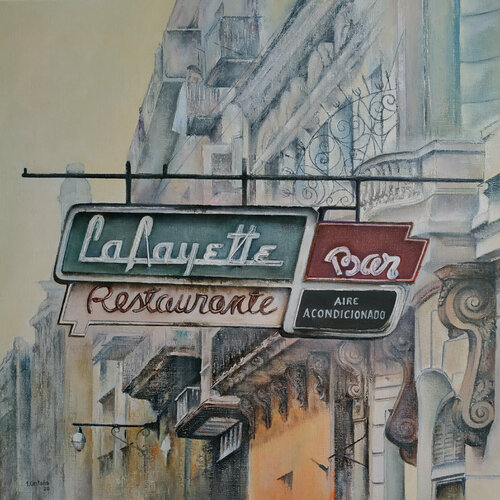 Restaurante Lafayette by Tomás Castaño, Painting for Sale on Singulart