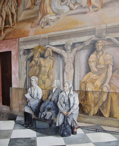 Reposo en el Vaticano de Tomás Castaño, Pintura a la venta en Singulart