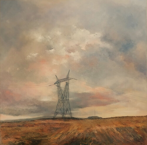 Torre eléctrica by Tomás Castaño, Painting for Sale on Singulart