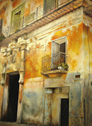 Esquina San Ignacio- Habana vieja von Tomás Castaño, Malerei kaufen auf Singulart