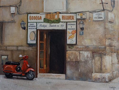 Bodega Bellver- Mallorca von Tomás Castaño, Malerei kaufen auf Singulart