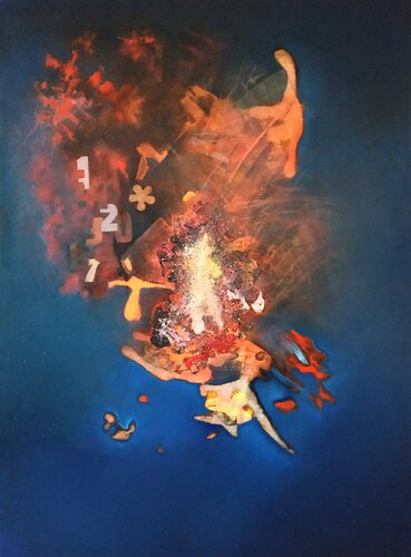 Big Bang Blue van Tomás Castaño, Schilderij te koop op Singulart