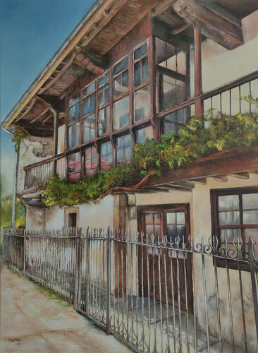 Casona Mantilla en Castillo Pedroso van Tomás Castaño, Schilderij te koop op Singulart